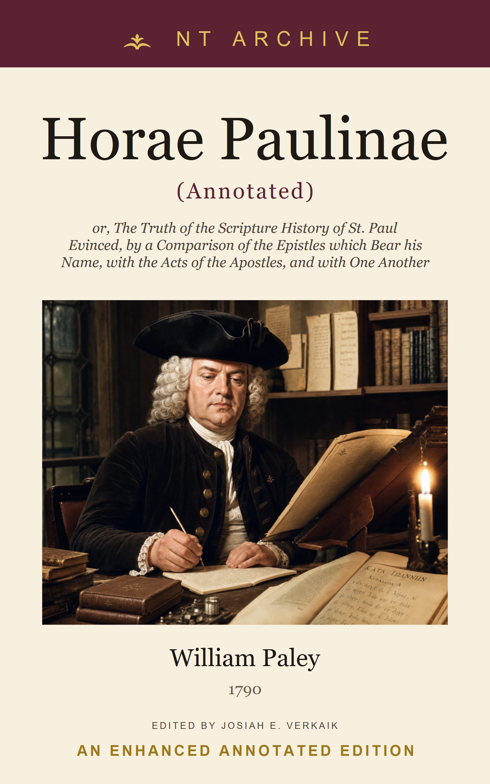 Horae Paulinae enhanced edition cover
